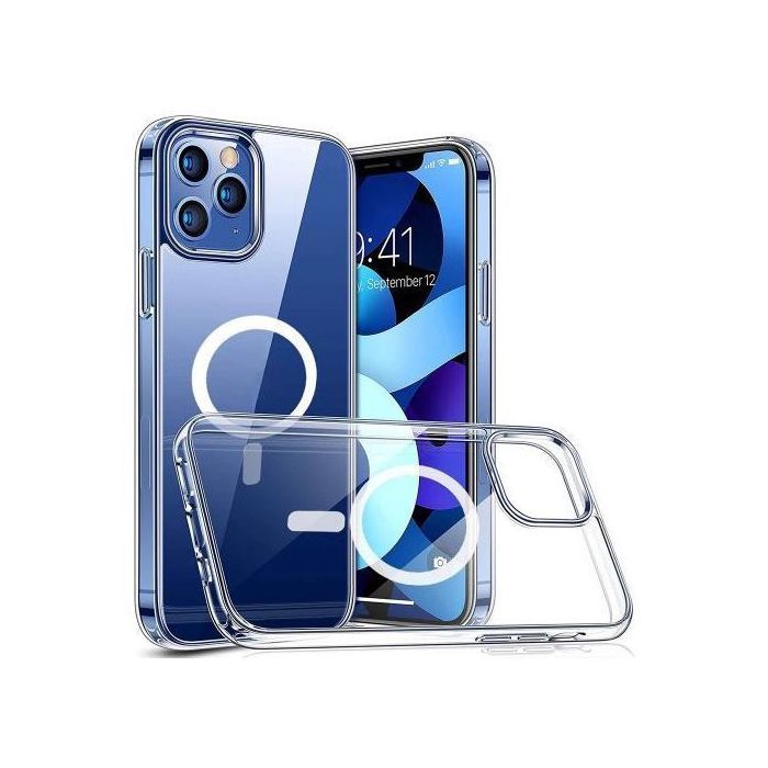 Coque Silicone Transparente Recharge à Induction iPhone 14 Pro MAX Recharge Sans Fil Magnétique