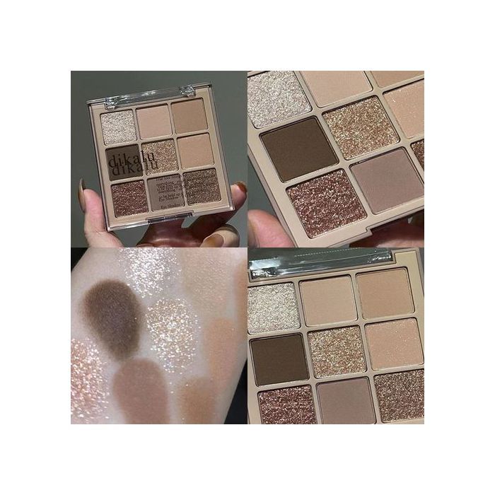 Palette de fard à paupières ,Imperméable, Longue Durée, Brillant, 9 couleur