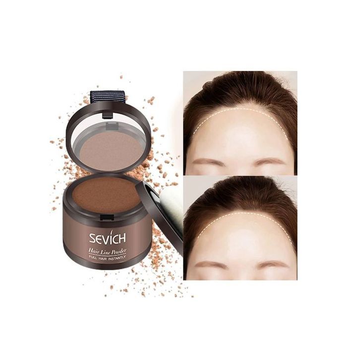 SEVICH Poudre d'ombre pour ligne de cheveux, Correcteur de cheveux Marron Foncé 4g