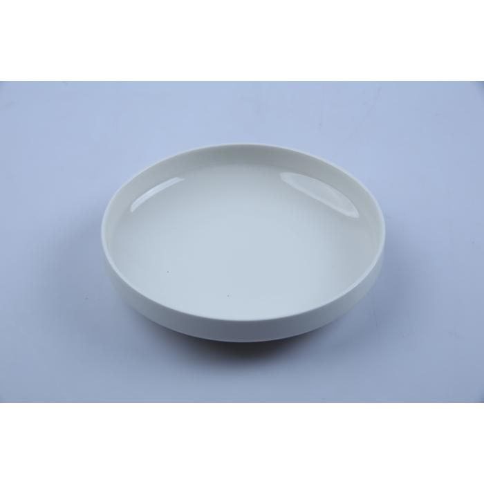 Assiette creuse - GENERIC - 19 cm - Porcelaine blanche - Compatible lave-vaisselle - 1 pièce