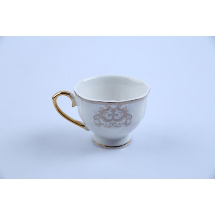 Tasse + sous-tasse - GENERIC - Noblesse - 90 ml - Porcelaine - Élégance - Chic