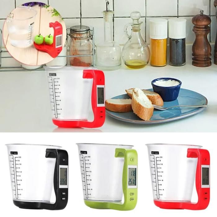 Balance de cuisine numérique avec affichage LCD – Mesure précise et cuves intégrées (colleur aléatoire)