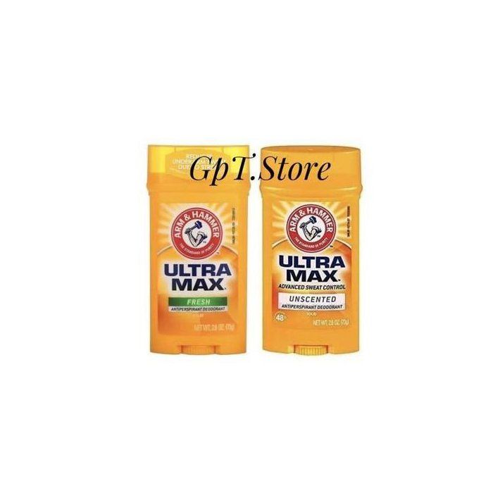 Arm & Hammer Pack 2 Déodorant solide ULTRAMAX Fresh et Unscented, 73g*2
