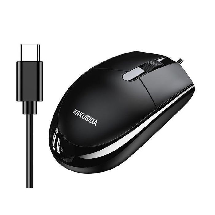 Souris filaire - KAKUSIGA - KSC-876 - Ergonomique - 1600 DPI - USB Type-C