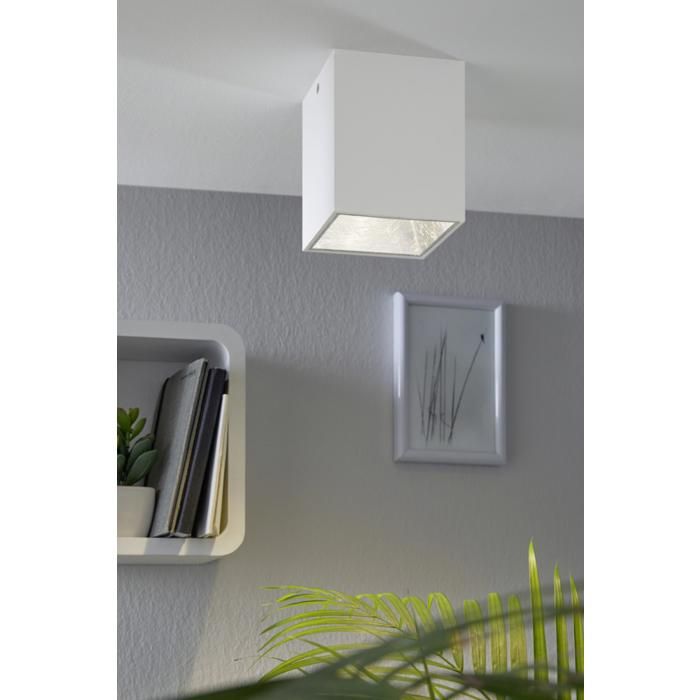 Plafonnier - EGLO - POLASSO - Aluminium Noir - LED Intégrée - Design Contemporain