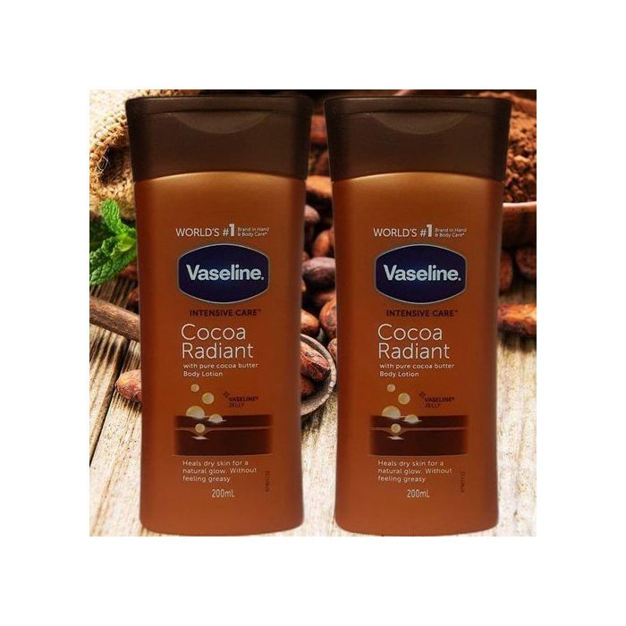 Vaseline 2 Lotions pour le corps cocoa radiant 2x200ml