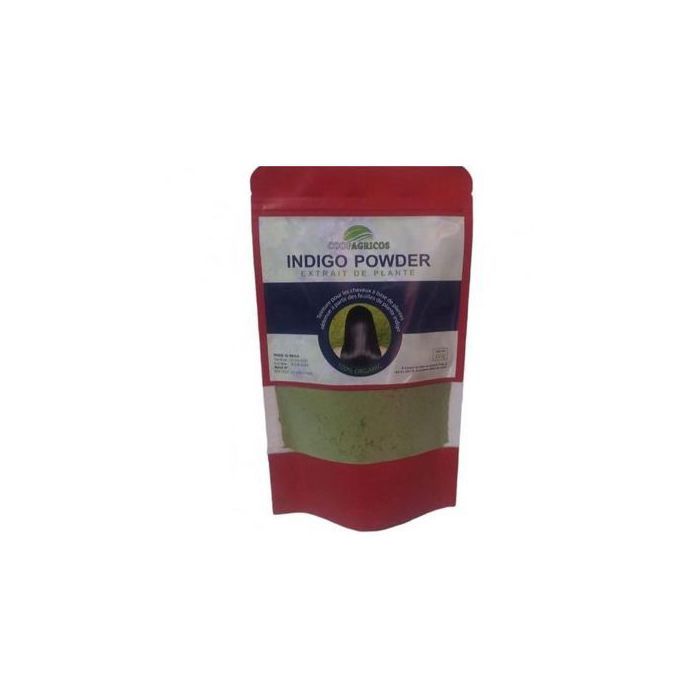 coopagricos Indigo Poudre 100% Naturel Henné Coloration Capillaire Végétale Brun Foncé 100g