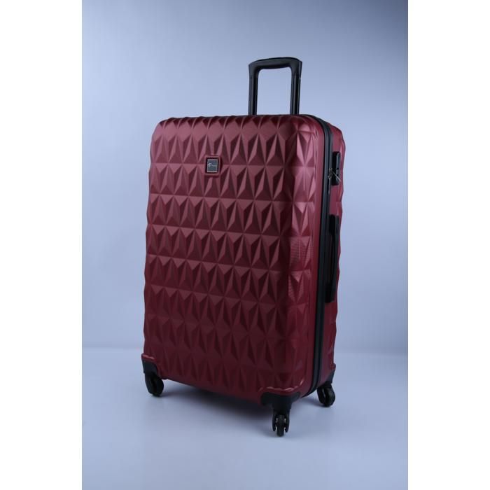 Valise ABS Cairo bordeaux grand modèle