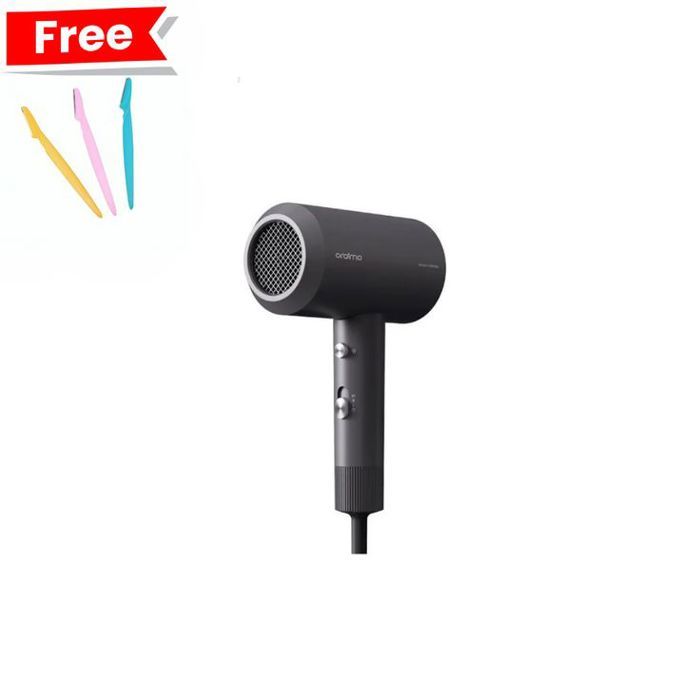 Oraimo Smart Hair Dryer – Sèche-cheveux professionnel portable, 3 modes de chaleur + 3 rasoirs gratuits