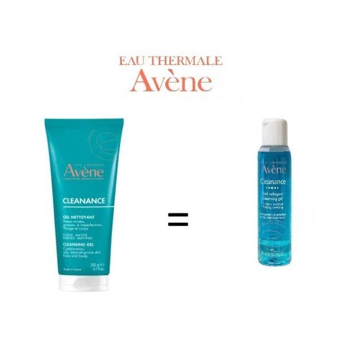 Avène Cleanance Gel Nettoyant 200ml =GEL NETTOYANT CLEANANCE 100ml GRATUIT