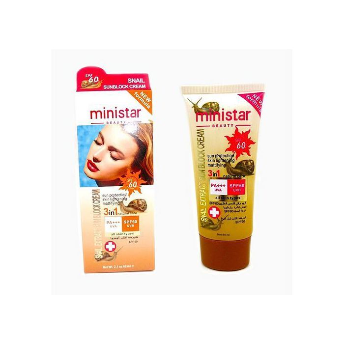 Ministar Ecran solaire extra Snail Sunblock cream 60 ML