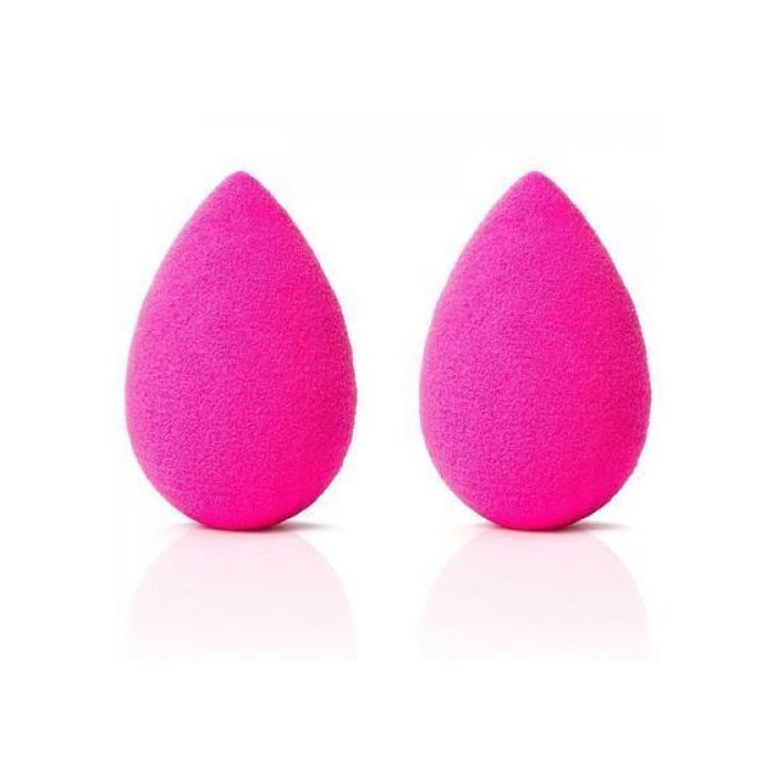 2pcs Éponges pour application douce fonds teint fluides coulés couleur aléatoire