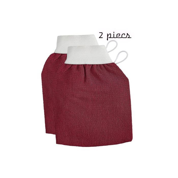 2 x Gant de gommage pour le corps, Kisse pour Hammam Marocain,