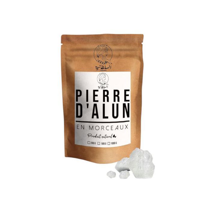 SOLTANIA Pierre d'Alun Brute. Anti transpirant, Déodorant Anti odeur, Antiseptique 200g