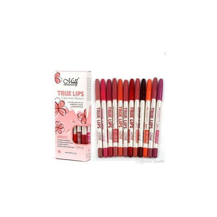 true lips Pack 12 CRAYON À LÈVRES