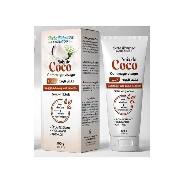 Herbo Ridouane Gommage Visage Noix de Coco - Solution Globale 100g