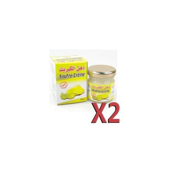 Herbo Ridouane 2 Soufre crème Contre Les Infections Cutanées 50 g