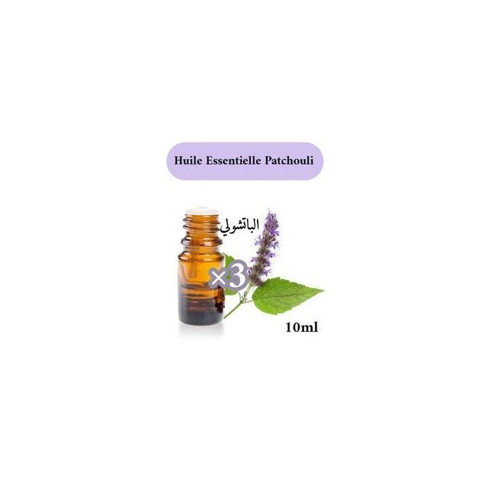 3 Huile essentielle Parfum Odeur de Patchouli 10ml
