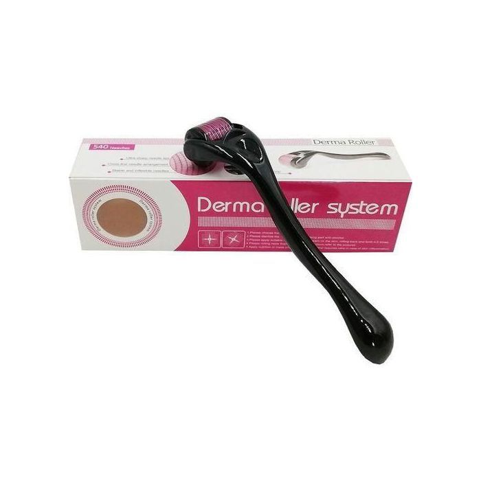 Derma Roller Rouleau pour hommes et femme pour la barbe, pour la croissance des cheveux 0,5 mm