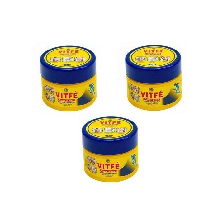 VITFE 3 Crème Soulagement Douleurs pour Dos et Muscles 50ML