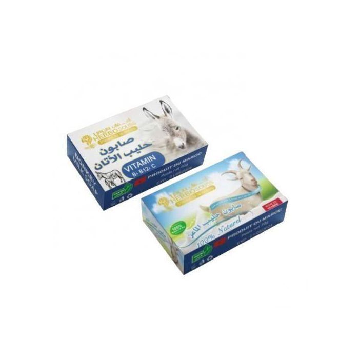 Savon Bio Et Naturel Au Lait D’ânesse + Savon Au Lait De Chèvre 70g