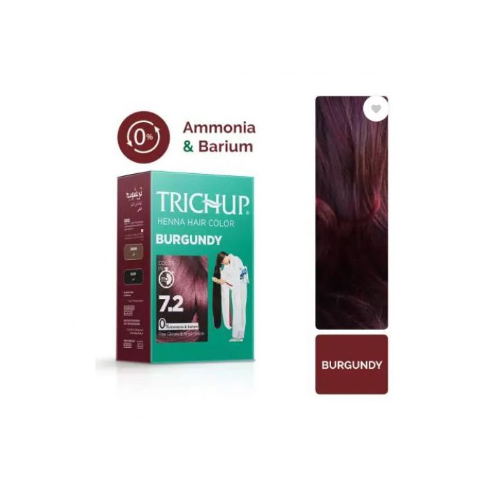 Trichup Coloration capillaire au henné - Bourgogne - 7.2 - 60gr