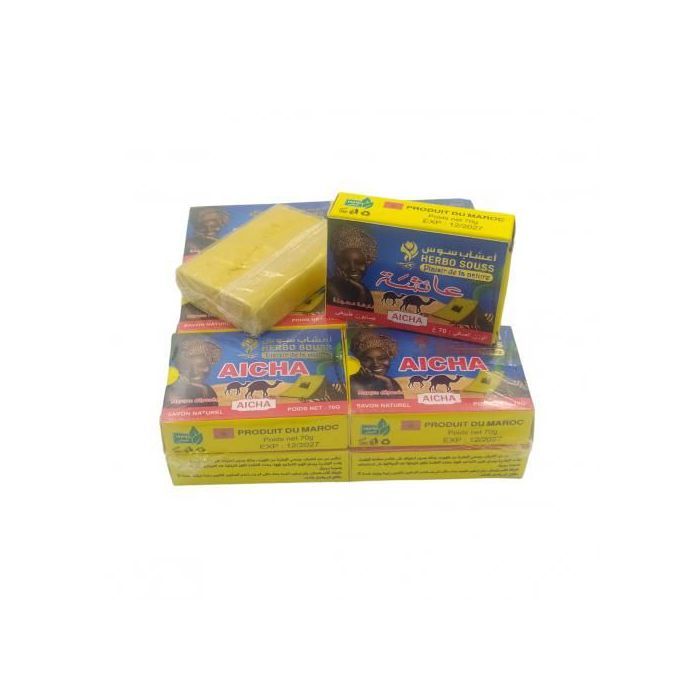 Pack 12 unités du Savon Aicha 70g