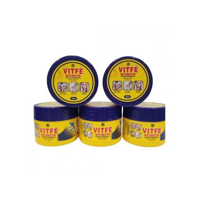 VITFE Pack de 5 Crème Anti Douleur Dos et muscle - VITFE