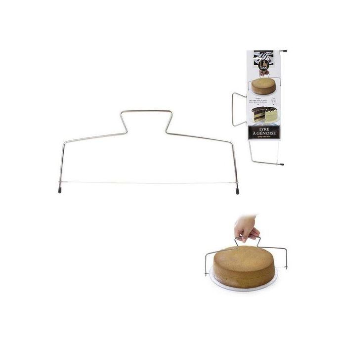 Lily Cook Lyre à Gâteau/Génoise INOX Argent 33 x 13,9 x 0,5 cm