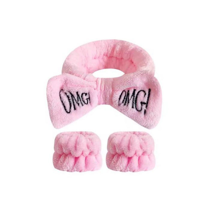 Ensemble de bandeaux de sauna élastiques pour femmes et filles 3pcs .