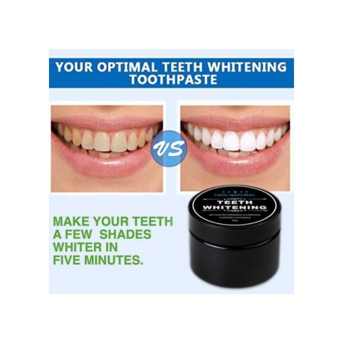 Poudre de charbon de bambou noir pour le blanchiment des dents produit naturel