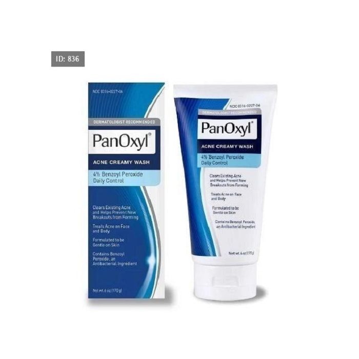 PanOxyl Crème nettoyante anti-acné Peroxyde de benzoyle 4 % Contrôle quotidien