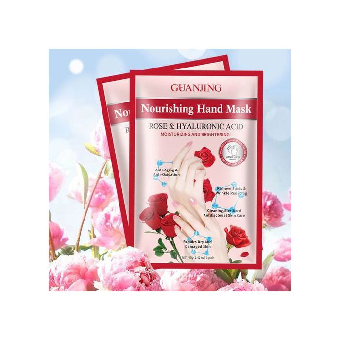 Guanjing Masque magique pour les mains hydratant blanchissant et éclaircissant et enlever peau morte nourrissant