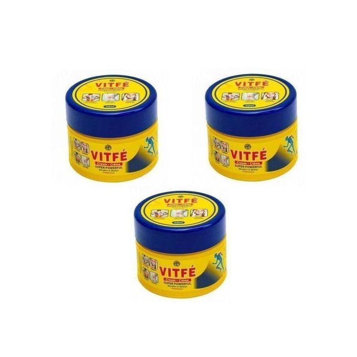 VITFE  Pack de 3 Crèmes de massage, Anti-douleur Dos & Muscle