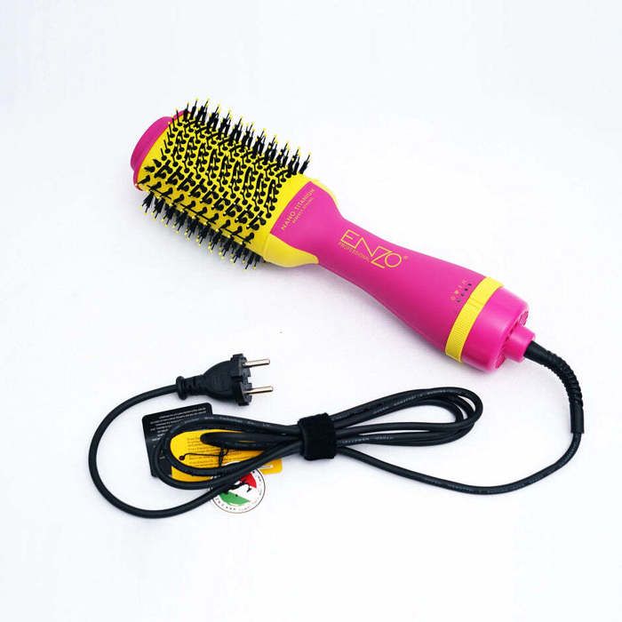 Enzo Brosse soufflante,  pour tous types de cheveux, Styler sèche-cheveux une étape sèche