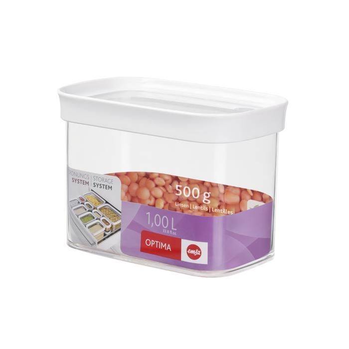 TEFAL - Set 3 boites rangement rectangulaire transparent 513557  1L