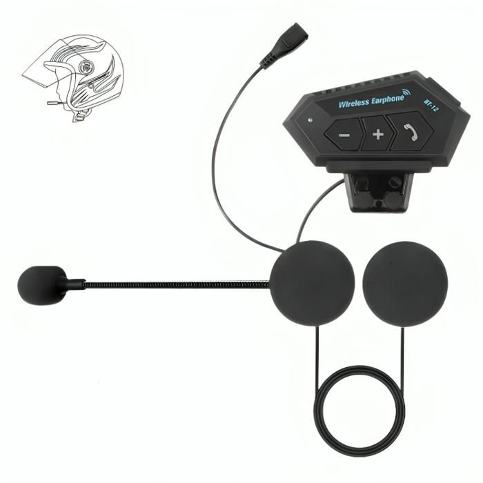 Kit Bluetooth pour Casque Moto – Appels Mains Libres  Musique Sans Fil