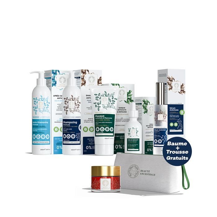 Pack de Soins Cheveux - Antichute - Femmes Enceintes - Shampoing Doux - Masque Revitalisant