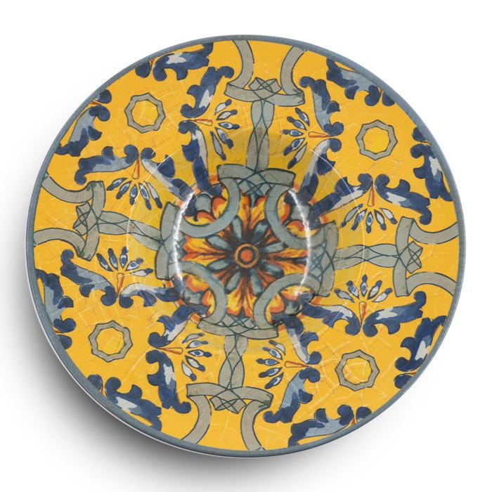 Bol à pâtes - EXCELSA - Trinacria - 28 cm - Vert - Compatible lave-vaisselle