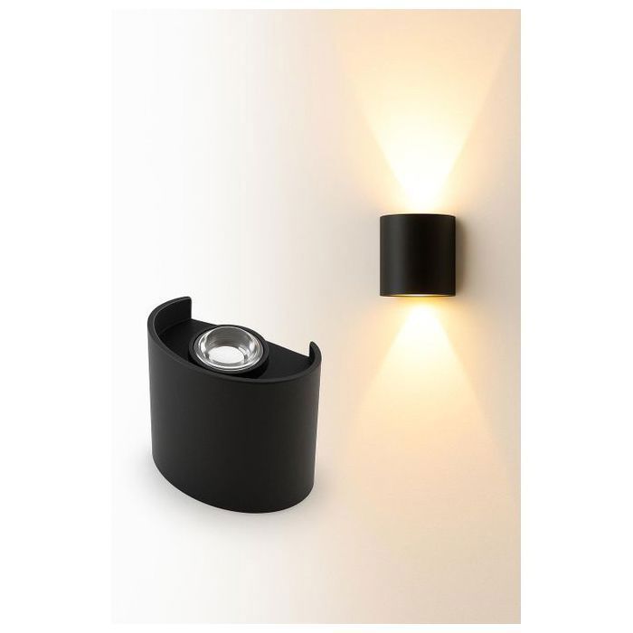 Applique Murale LED - GENERIC - Étanche IP55 - Noir - 1 Ampoule E27 - Design Moderne