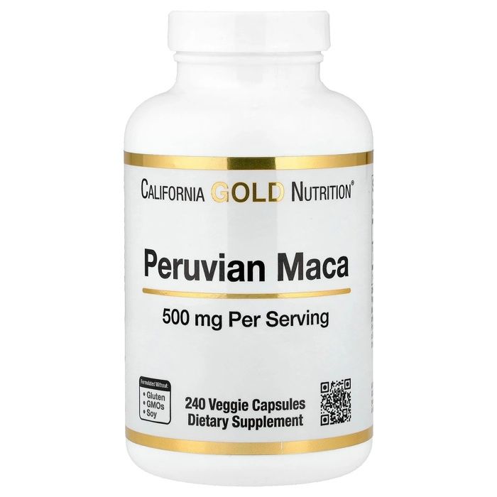 California Golds Nutritions Maca Péruvienne - l'Énergie et l'Équilibre Hormonal 240 gélules 500 mg