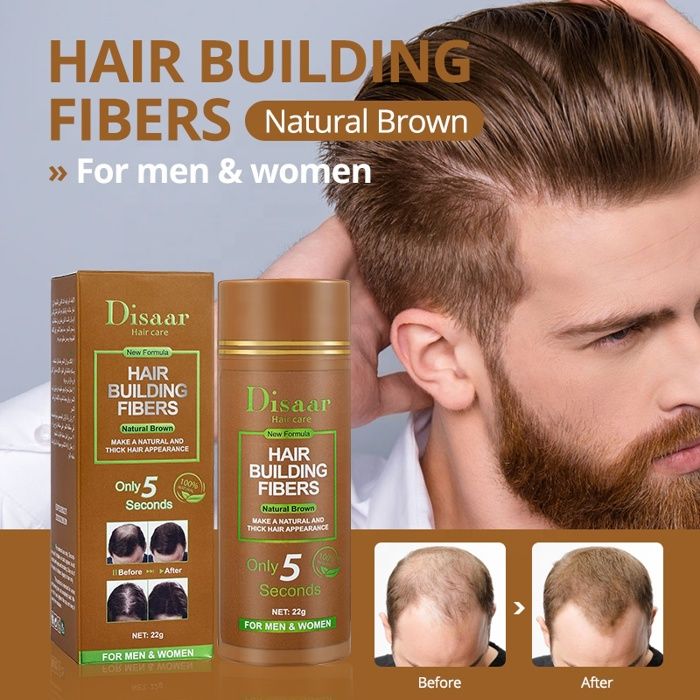 Fibres capillaires densifiantes : en 5 secondes Pour cheveux gris, noirs et clairsemés (BROWN)