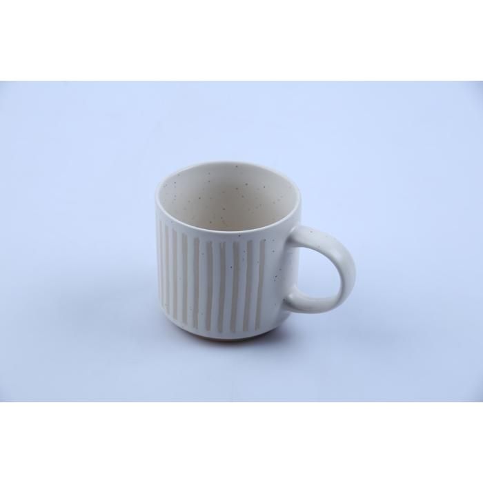 Mug en grès - GENERIC - R24129 - 400 ml - Cylindrique - Design contemporain