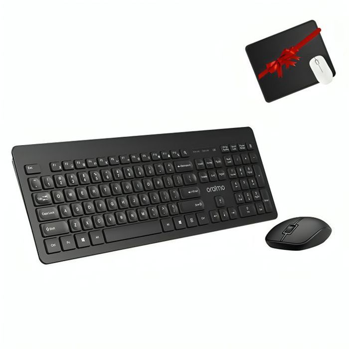 Clavier Oraimo Smart Accessories – Wireless Keyboard Combo avec tapis souris gratuits