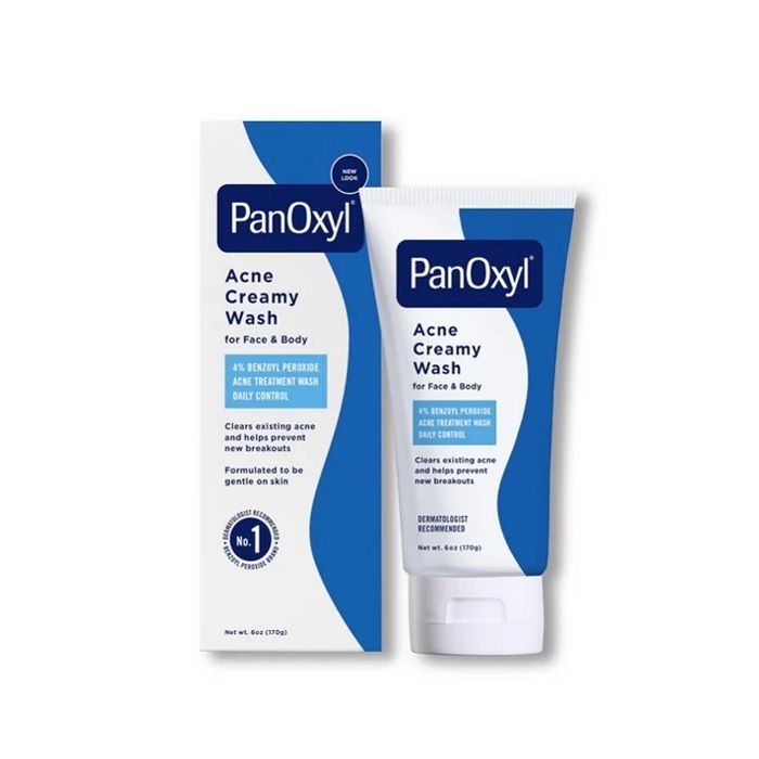 PanOxyl Crème nettoyante anti-acné Peroxyde de benzoyle 4 % Contrôle quotidien 170 g
