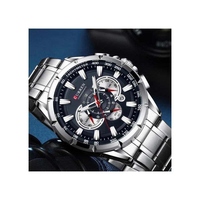 Curren Montre militaire chronographe étanche sport mode de luxe