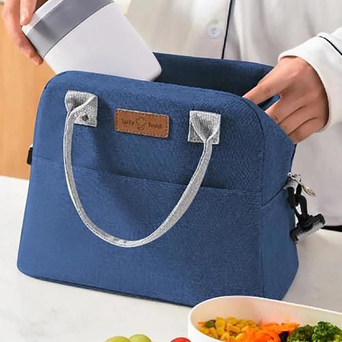 Sac à déjeuner isotherme avec sangle réglable Pour le travail, l'école, le pique-nique