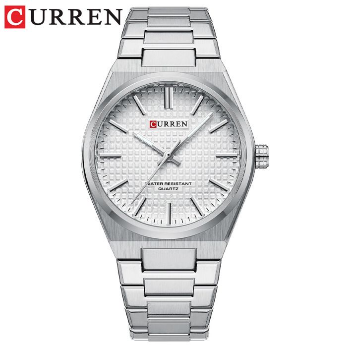 CURREN – montre à Quartz pour hommes, en acier inoxydable, tendance, sport, lumineuse, étanche, nouvelle collection 8439
