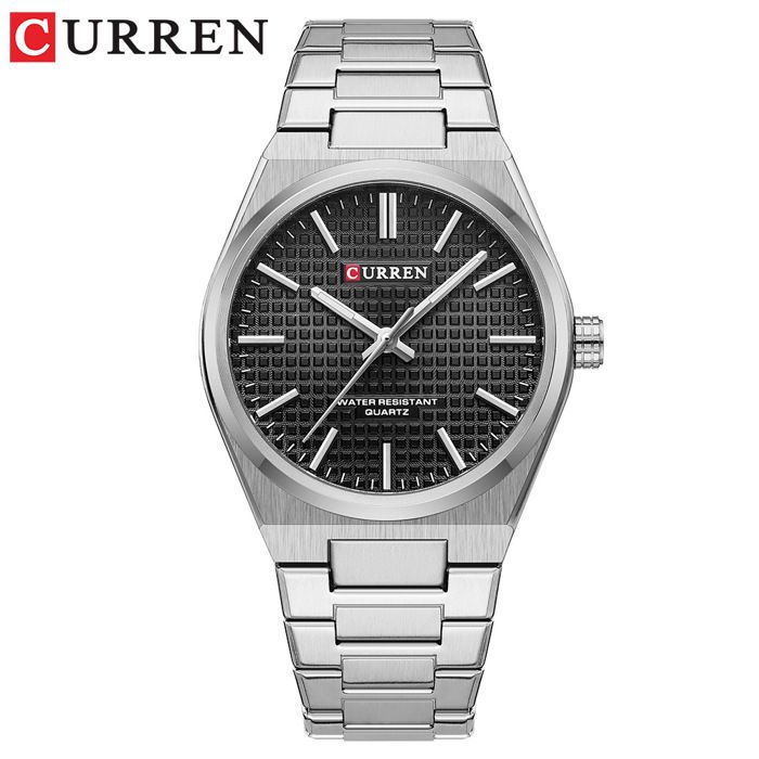 CURREN – montre à Quartz pour hommes, en acier inoxydable, tendance, sport, lumineuse, étanche, nouvelle collection 8439