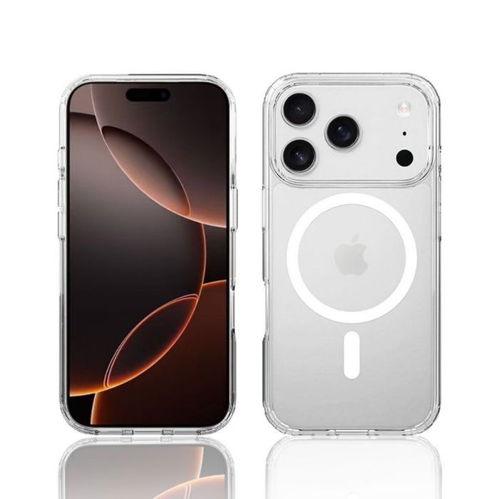 Coque iPhone 17 pro max Magnétique – Crystal Clear Compatible MagSafe